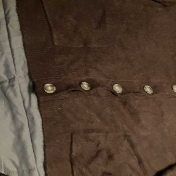 Loft collared brown cotton cardigan size XL - Picture 4 of 4